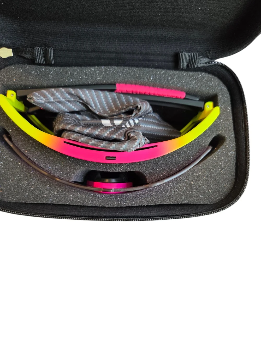 Pit Viper Neon Yellow & Hot Pink Shield Sunglasses